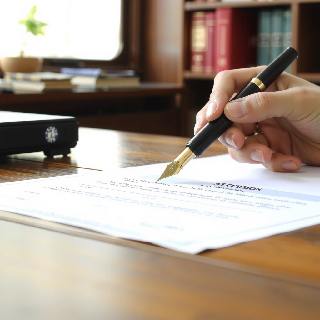Documento legale e penna